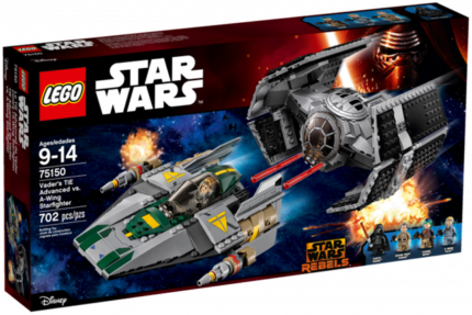 75150 Vader's TIE Advanced vs. A-Wing Starfighter