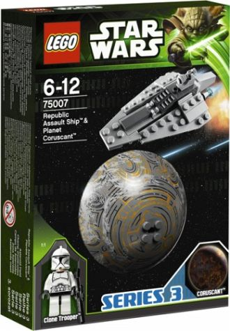 75007 Republic Assault Ship & Planet Coruscant